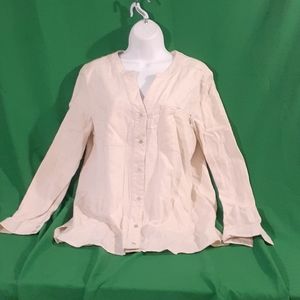 Mora S oatmeal  color long sleeve button down